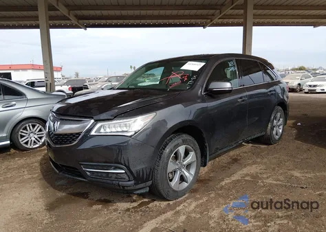 2014 Acura Mdx z USA, uszkodzony, nr VIN 5FRYD4H24EB015967
